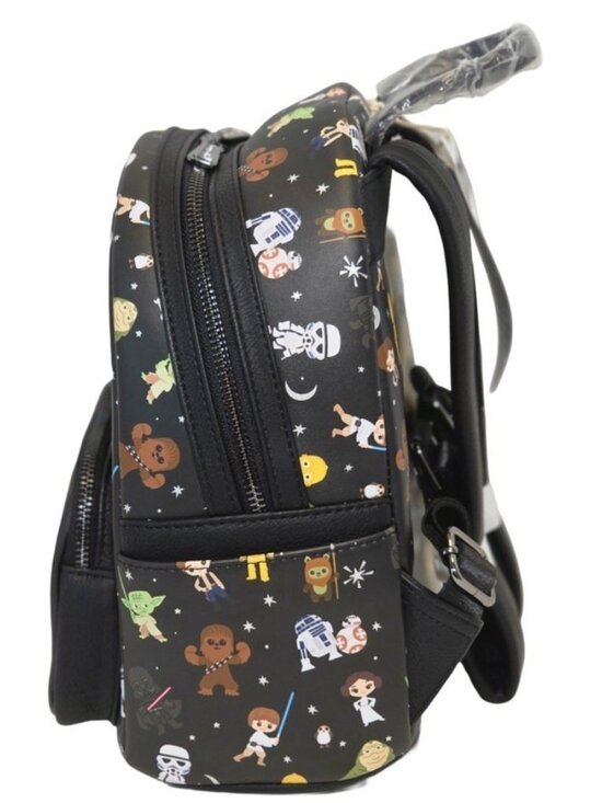 Disney Parks LOUNGEFLY Chibi Star Wars Mini Backpack Characters Chewbacca NWT main image 7